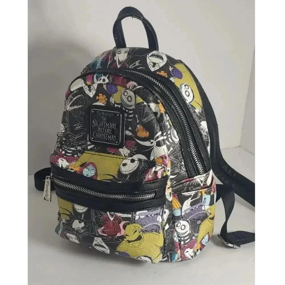 Disney Loungefly Mini Backpack Nightmare Before Christmas Vintage Tim Burtons - Picture 3 of 14